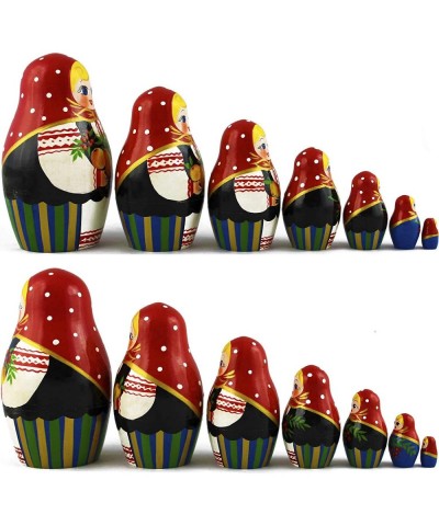 Classic Matryoshka Russian Nesting Dolls 7 Pieces Garden Theme for Farmhouse Decor $59.77 Nesting Dolls