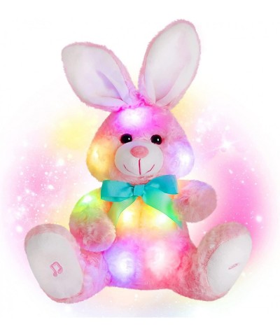 15‘’ LED Rose Velvet Bunny Plush Stuffed Animal Glowing Night Light Up Cute Toy Doll Gifts for Decors Birthdays Kids $46.27 S...