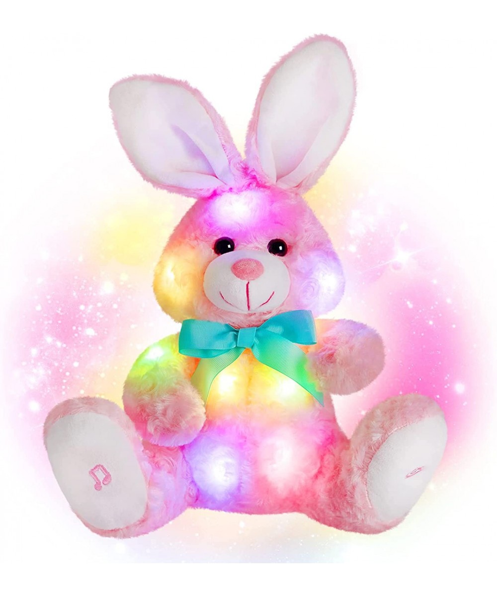 15‘’ LED Rose Velvet Bunny Plush Stuffed Animal Glowing Night Light Up Cute Toy Doll Gifts for Decors Birthdays Kids $46.27 S...