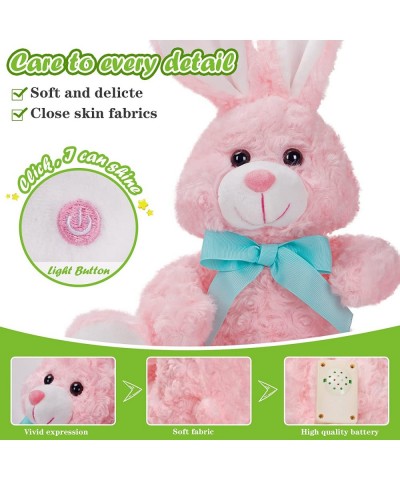 15‘’ LED Rose Velvet Bunny Plush Stuffed Animal Glowing Night Light Up Cute Toy Doll Gifts for Decors Birthdays Kids $46.27 S...