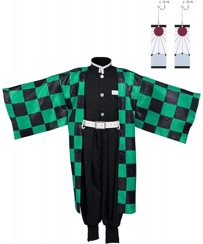 Kids Tanjiro Kamado Nezuko Giyuu Japanese Anime Kimono Outfit Halloween Costume $63.58 Kids' Costumes