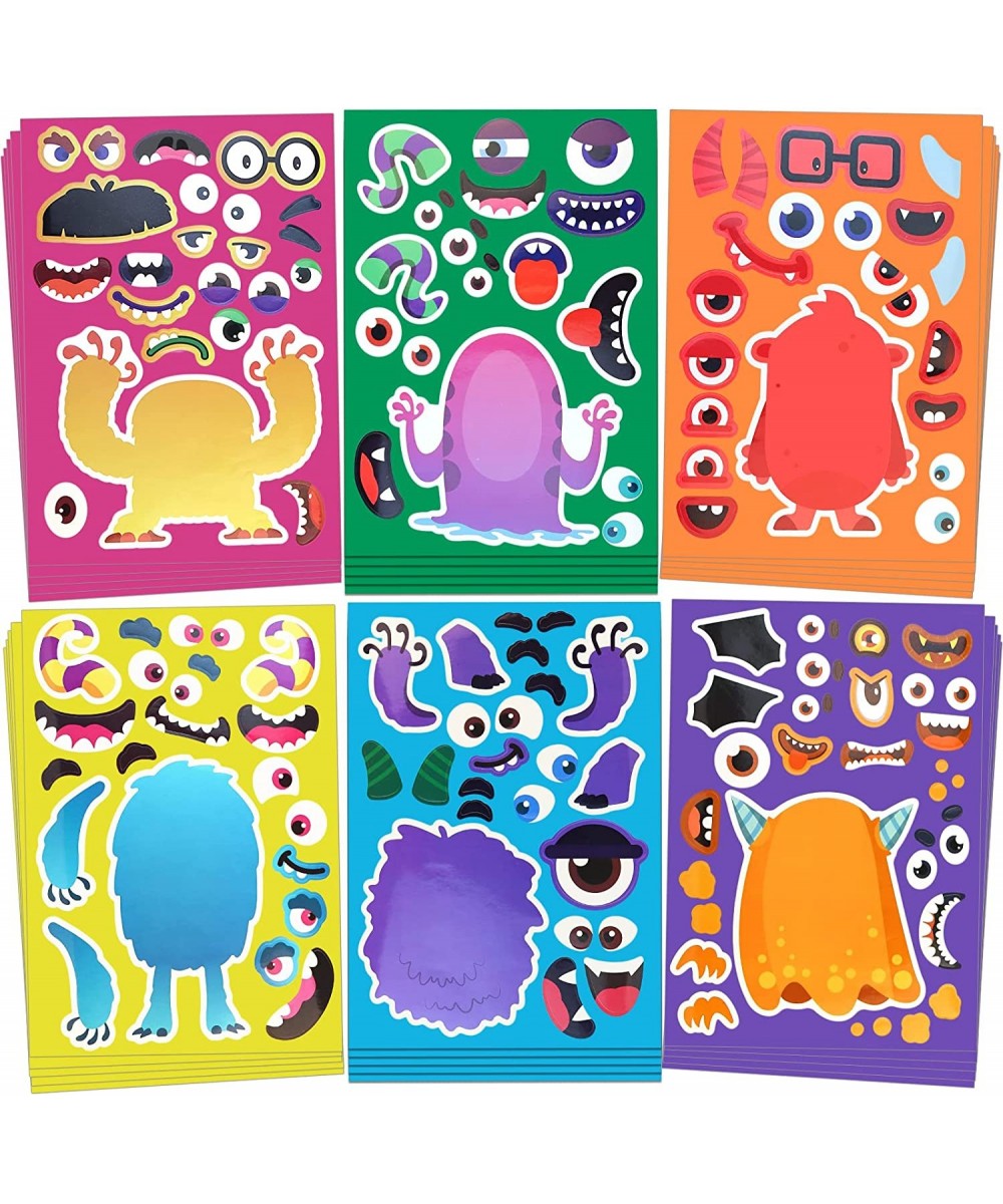 30pcs Halloween Stickers for Kids Halloween Activities for Kids DIY Make Your Own Monster Stickers Halloween Party Favors Dec...