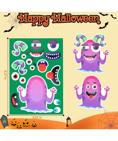 30pcs Halloween Stickers for Kids Halloween Activities for Kids DIY Make Your Own Monster Stickers Halloween Party Favors Dec...