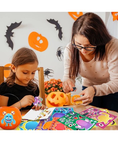 30pcs Halloween Stickers for Kids Halloween Activities for Kids DIY Make Your Own Monster Stickers Halloween Party Favors Dec...