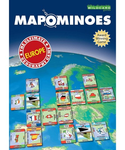 MAPOMINOES Europe – The Ultimate Geography Game – Fun and Educational Travel Card Game About Connecting European Countries fo...