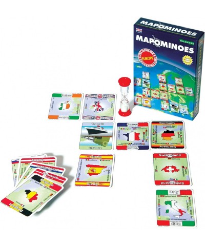 MAPOMINOES Europe – The Ultimate Geography Game – Fun and Educational Travel Card Game About Connecting European Countries fo...