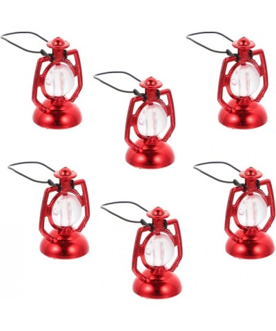 Mini Dollhouse Lantern 6Pcs Mini Kerosene Lamp Miniature Lantern Micro Landscape Ornament Mini Lantern for Dollhouse Accessor...