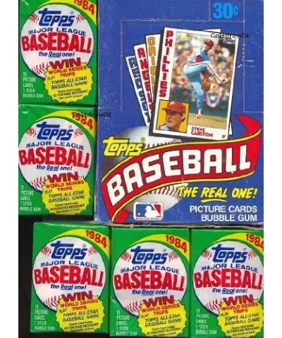 1984 Baseball Cards - Wax Pack (1 Pack of 15 Cards + Stick of Gum) $37.71 Trading Cards & Accessories