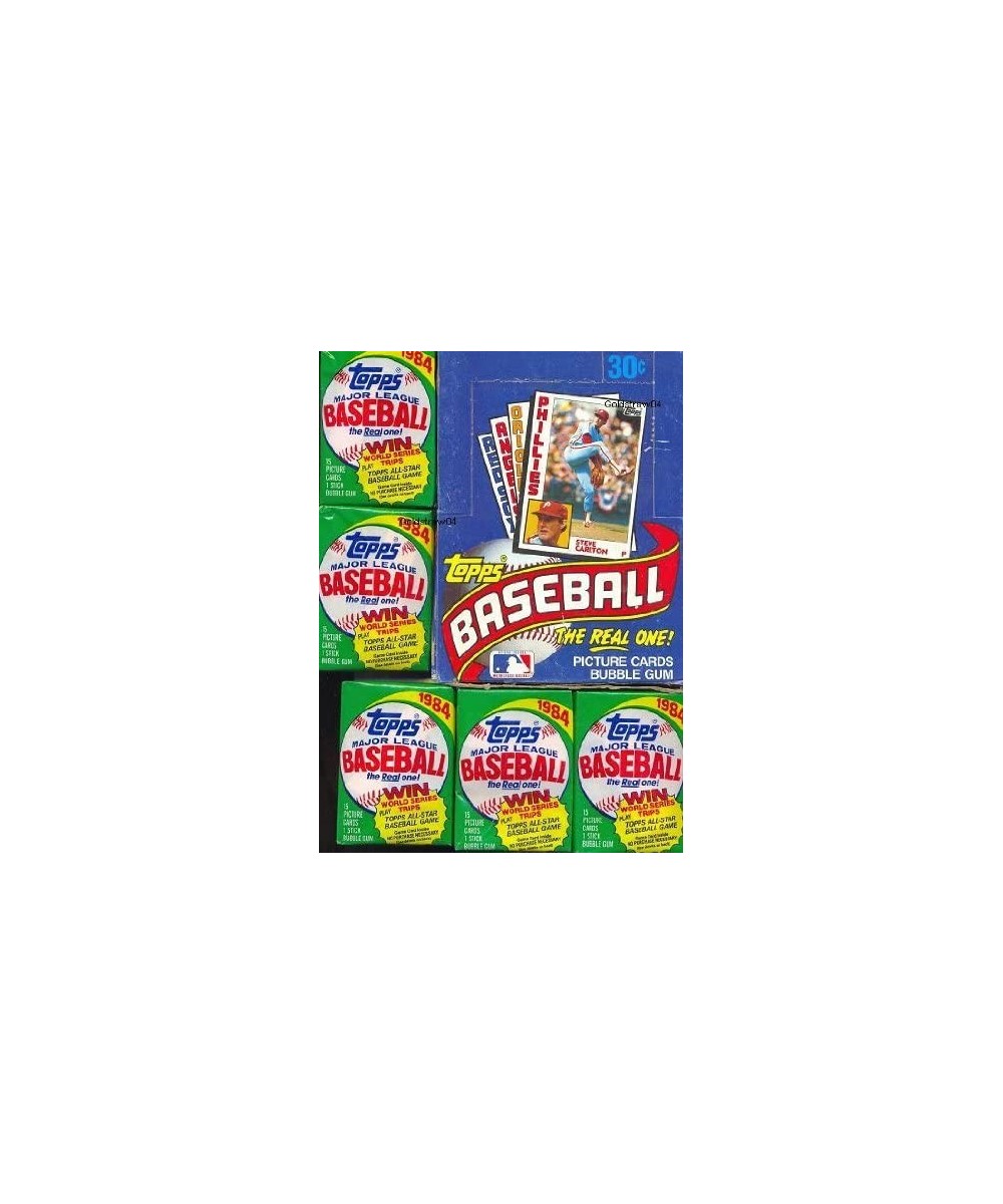 1984 Baseball Cards - Wax Pack (1 Pack of 15 Cards + Stick of Gum) $37.71 Trading Cards & Accessories