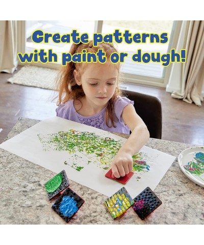 Paint Effect Stamps - Set of 6 - Art Tools for Kids - Dots Squiggly Lines Stars Waves Bubbles Polka Dots - Patterns for Backg...