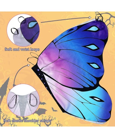 18 Pcs Kids Butterfly Wings Costume for Girls with Antenna Headband Dress up Mask Fairy Butterfly Costume Butterfly Cape for ...