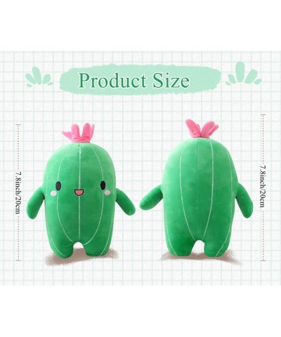 Cactus Stuffed Plant Plush Toy with Smile Face Super Cute Soft Cactus Plush Pillow Creative Plush Plant Cactus Decoration Gre...