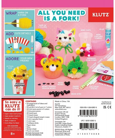 Mini Pom-Pom Food Animals Craft Kit $31.51 Craft Kits