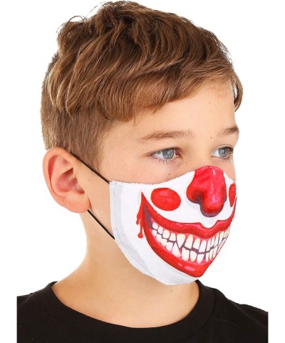 Child Clown Sublimated Face Mask $13.53 Kids' Dress-Up Accessories