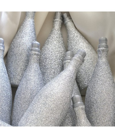 Wedding Bubbles in Glittery Silver Bottles - 12 Pack | Mini Bubbles for Wedding Anniversary Engagement Bridal Wedding Party F...