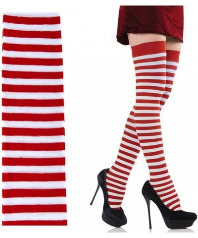 Christmas Leggings Red and White Stripped Great for Holiday Parties (Single) $14.99 Gags & Practical Joke Toys