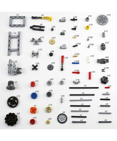 1533 PCS Technical Parts Building Block Accessories Technical Cars Gears Cross Axles Wheels Connectors Pieces Sets Chain Link...