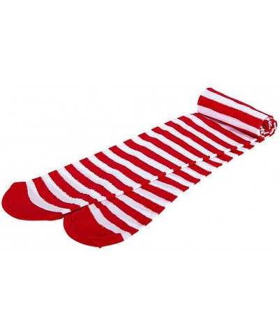 Christmas Leggings Red and White Stripped Great for Holiday Parties (Single) $14.99 Gags & Practical Joke Toys