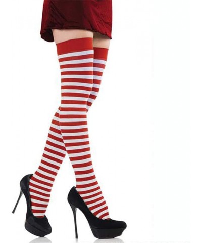 Christmas Leggings Red and White Stripped Great for Holiday Parties (Single) $14.99 Gags & Practical Joke Toys