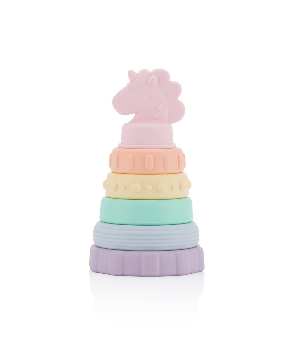 – Silicone Stacking & Teething Toy Features 6 Stacking Rings Made of Food Grade Silicone Each Ring is Numbered and Includes M...