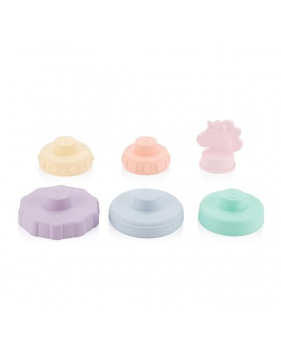 – Silicone Stacking & Teething Toy Features 6 Stacking Rings Made of Food Grade Silicone Each Ring is Numbered and Includes M...