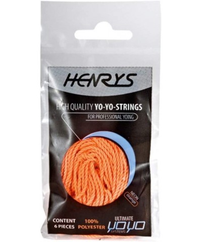 Neon Yo-Yo String - Set of 6 Polyester YoYo Strings (Orange) $17.41 Yo-Yos