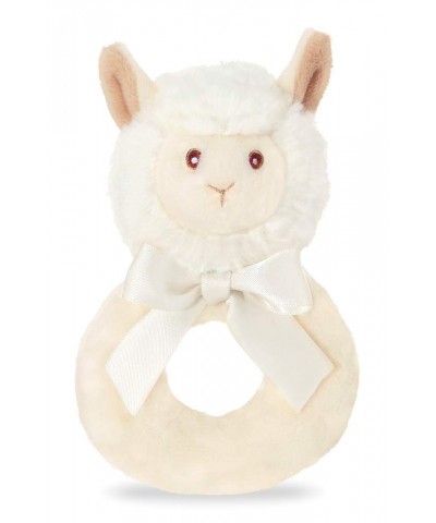 Bearington Baby Lil' Alma Plush Stuffed Animal Llama Soft Ring Rattle 5.5 inches $25.03 Baby Rattles & Plush Rings