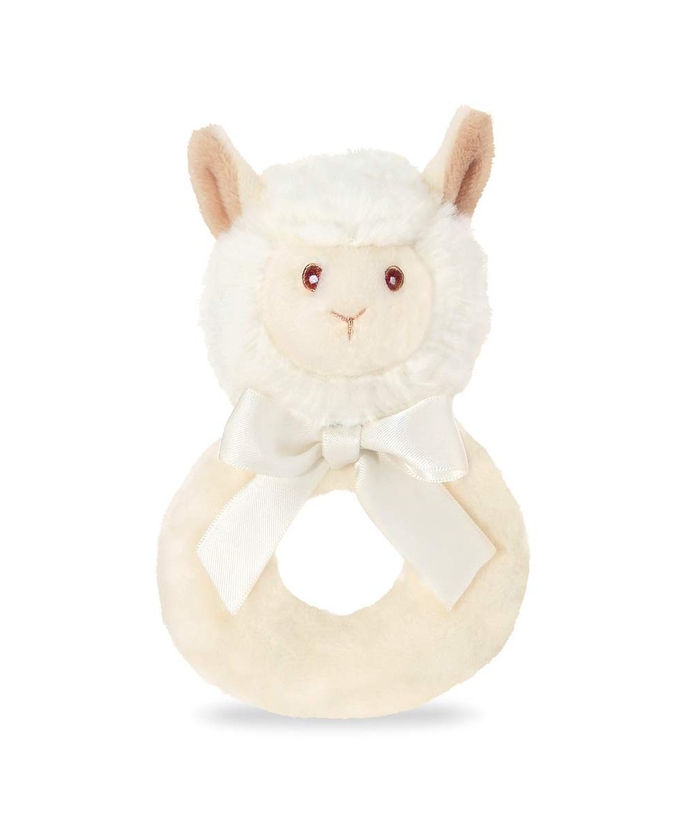 Bearington Baby Lil' Alma Plush Stuffed Animal Llama Soft Ring Rattle 5.5 inches $25.03 Baby Rattles & Plush Rings