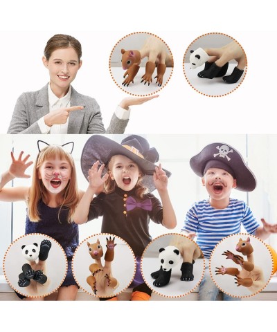 Cute Animal Finger Puppets Toys 5 Set Panda Squirrel cat Shiba Inu Pug Role-Telling Animal Puppets an Excellent Gift for Kids...