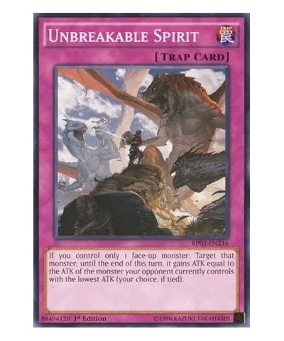 Unbreakable Spirit (BP03-EN234) - Battle Pack 3: Monster League - 1st Edition - Common $10.79 Card Games