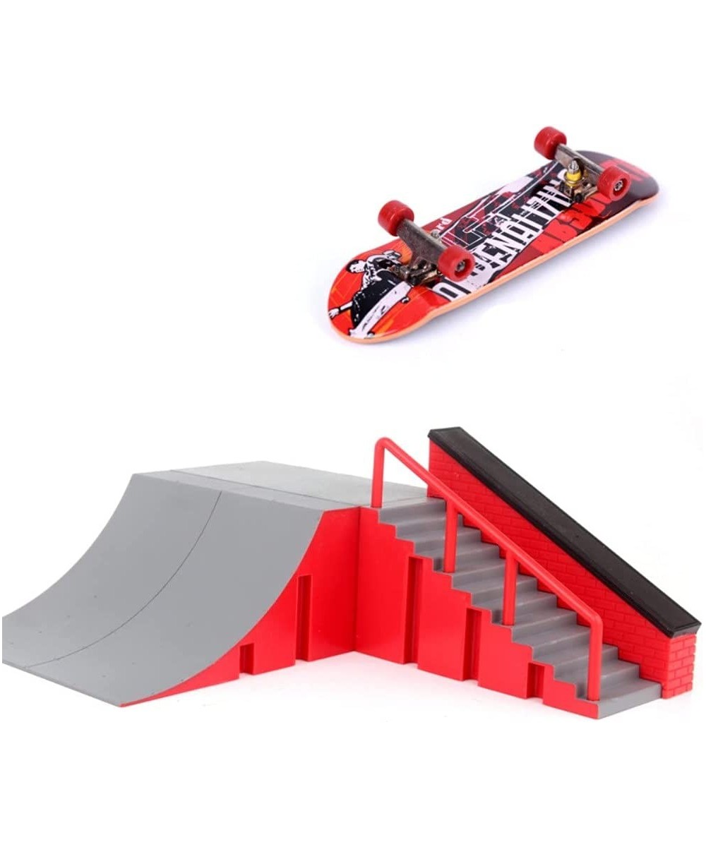 Mini Fingerboards Finger Skateboard Ultimate Sports Training Props with Ramp Set Novelty Desktop Finger Skateboard Toys for K...