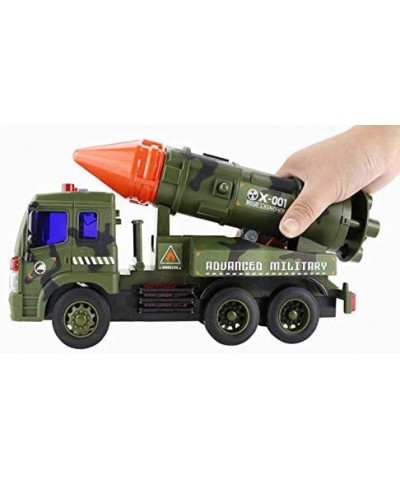 PowerTRC's Friction Powered Military Missile Launcher Truck with Lights and Sound $49.01 Kids' Play Trucks