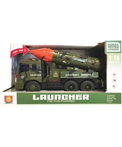 PowerTRC's Friction Powered Military Missile Launcher Truck with Lights and Sound $49.01 Kids' Play Trucks