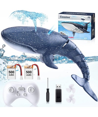 New Upgrade Pool Toys Remote Control Whale Shark Toys RC Boat Water Toys for Kids Age 8-12 Remote Control Boat Outdoor Toys f...