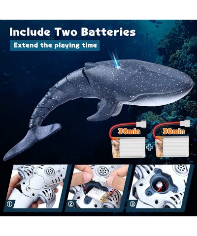 New Upgrade Pool Toys Remote Control Whale Shark Toys RC Boat Water Toys for Kids Age 8-12 Remote Control Boat Outdoor Toys f...