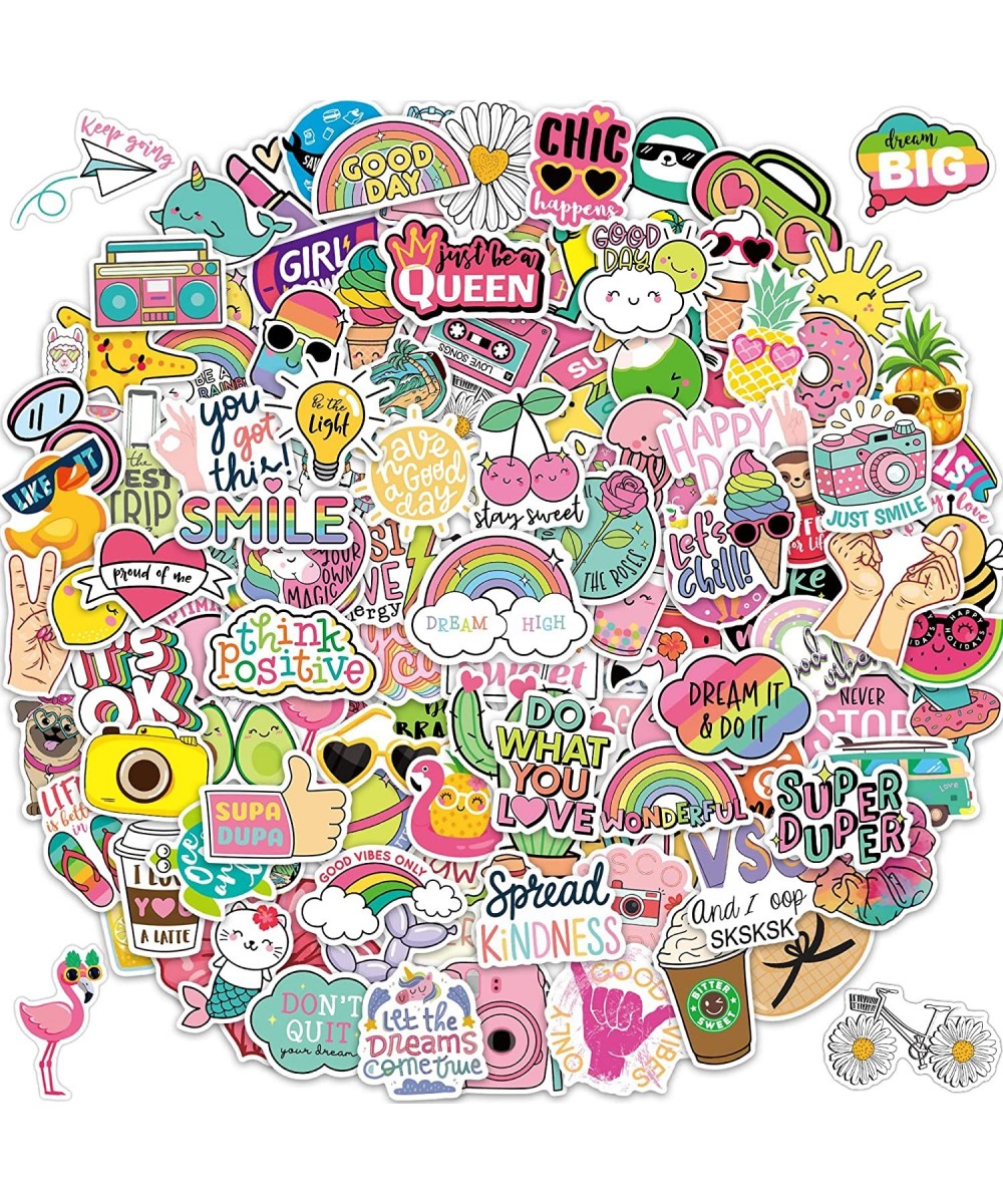 145Pcs Water Bottle Stickers for Girls Teens Kids Waterproof Inspirational VSCO Vinyl Stickers for Laptop Skateboard Aestheti...