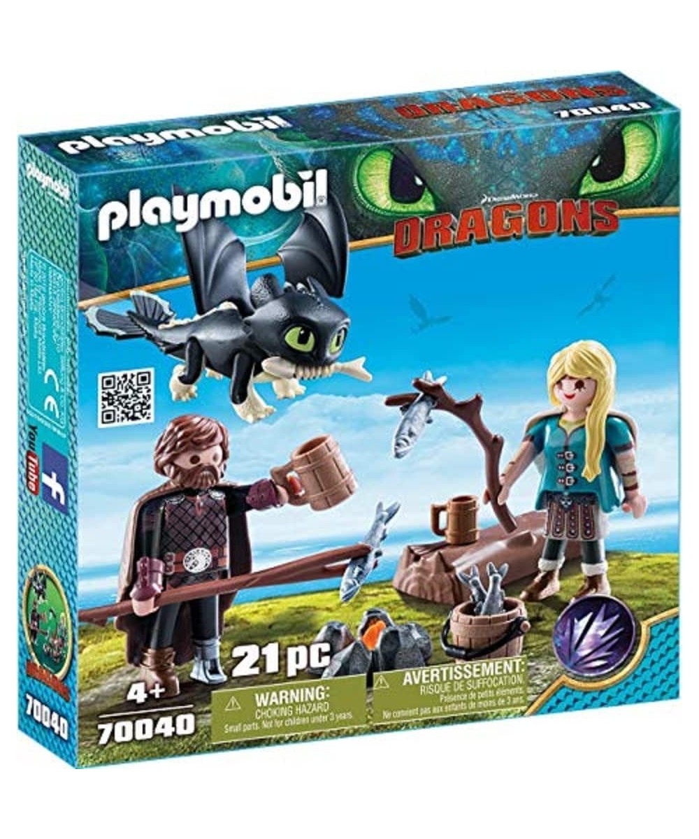 How to Train Your Dragon III Hiccup & Astrid with Baby Dragon Multicolor $32.53 Play Figure Playsets