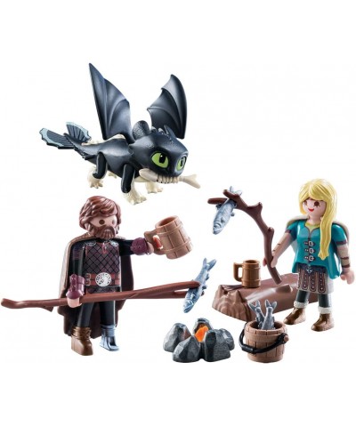 How to Train Your Dragon III Hiccup & Astrid with Baby Dragon Multicolor $32.53 Play Figure Playsets