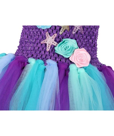 Mermaid Tutu for Girls Halloween Party Outfits Birthday Mermaid Skirts Dress Up Clothes $47.06 Kids' Costumes