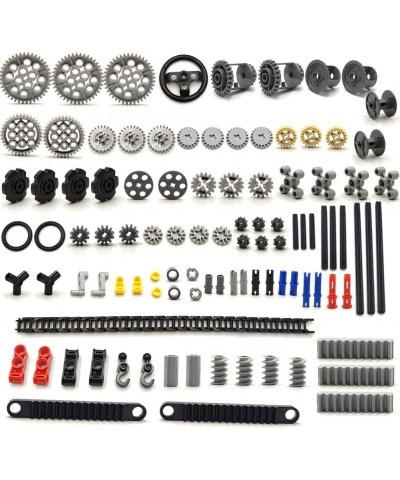 116 pcs Technical Gears Axle Pin Connectors - Wheels Connectors Rack Gear Car Building Brick Accessories Pieces Sets Compatib...