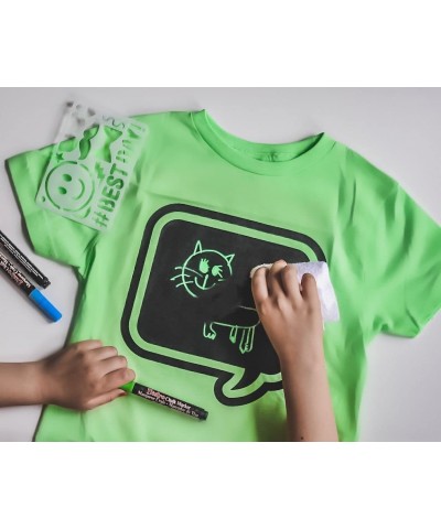 Green Speech Bubble Chalkboard Short Sleeve T-Shirt Kit for Kids with 3 Markers and 1 Stencil (Youth X-Small) $50.31 Craft Kits