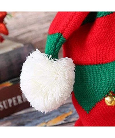 Christmas Elf Knitted Hat Xmas Baby Beanie Knit Hat for Children(1 to 6 Years Old Red) $14.53 Kids' Dress-Up Accessories