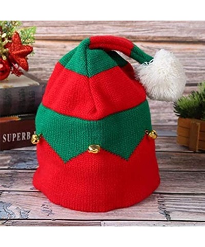 Christmas Elf Knitted Hat Xmas Baby Beanie Knit Hat for Children(1 to 6 Years Old Red) $14.53 Kids' Dress-Up Accessories