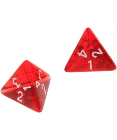 Red Acrylic Polyhedral D&D Dice 4 Sided D4 RPG Role Playing Game Dices 65 Pcs $20.11 Game Accessories