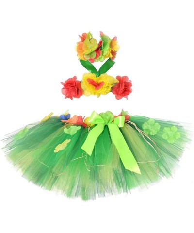 3pcs Hawaiian Hula Luau Tutu Set (2 Sizes: Girls Baby) Birthday Beach Party $39.35 Kids' Costumes