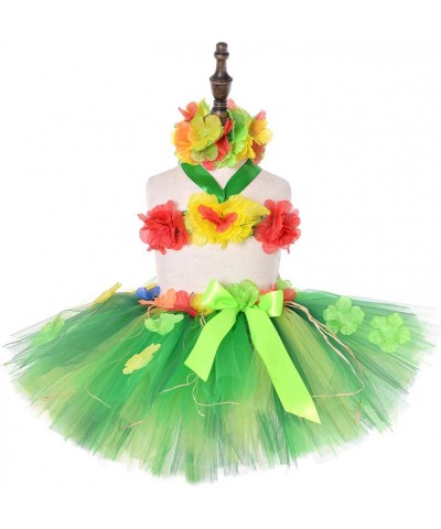 3pcs Hawaiian Hula Luau Tutu Set (2 Sizes: Girls Baby) Birthday Beach Party $39.35 Kids' Costumes