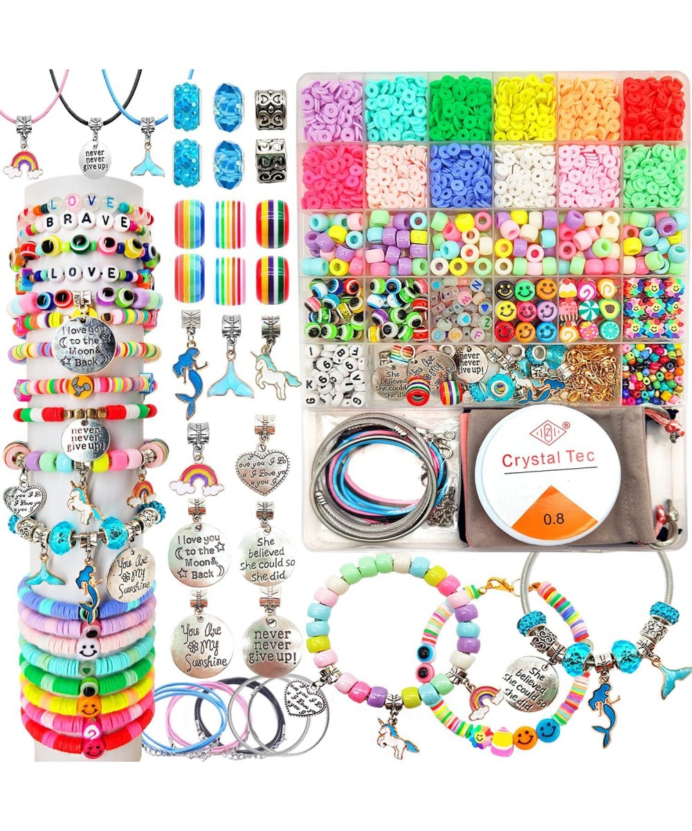 Girl Toys Bracelet Making Kit -3100pcs Beads for Charm Jewelry Making Kit Supplies DIY Arts Halloween and Christmas Party Fav...