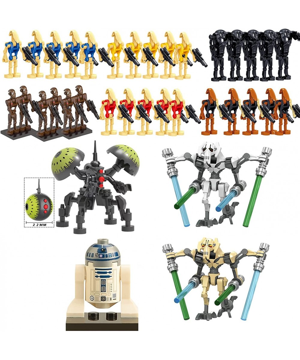 35 Pack Droids Minifigures with Weapons Set Army Building Blocks Action Figures for Boys Girls Kids $44.70 Action Figures