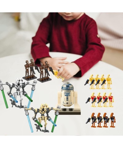 35 Pack Droids Minifigures with Weapons Set Army Building Blocks Action Figures for Boys Girls Kids $44.70 Action Figures