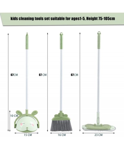 Kids Cleaning Toy Set for Toddler Children Pretend Play House Cleaning Tools Set Include House Keeping Broom and Dust Pan Mop...